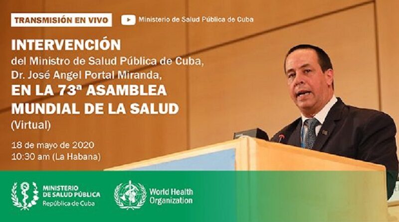 Cuba participarÃ¡ hoy en la Asamblea Mundial de la Salud