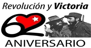 poster aniversario 62 triunfo de la Revolucion Cubana