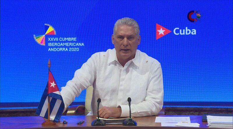 cumbre iberoamericana abril21 2021 4 miguel diaz canel cuba