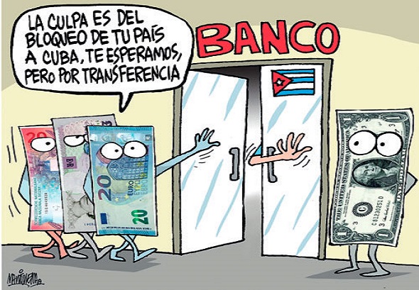 caricatura banco USD Trabajadores