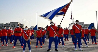 Abanderamiento Cuba Tokio 2020