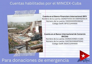 cuenta bancaria Mincex