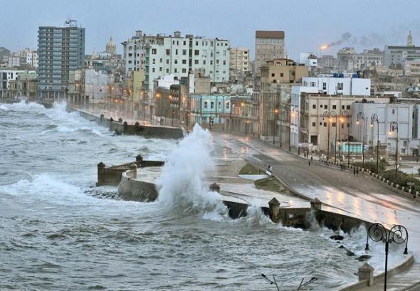 Imagen 1 El litoral habanero es uno de los mas vulnerables a las inundaciones costeras