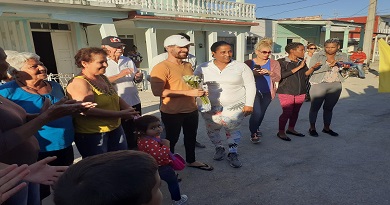 Recibimiento al campeón Elier Miranda