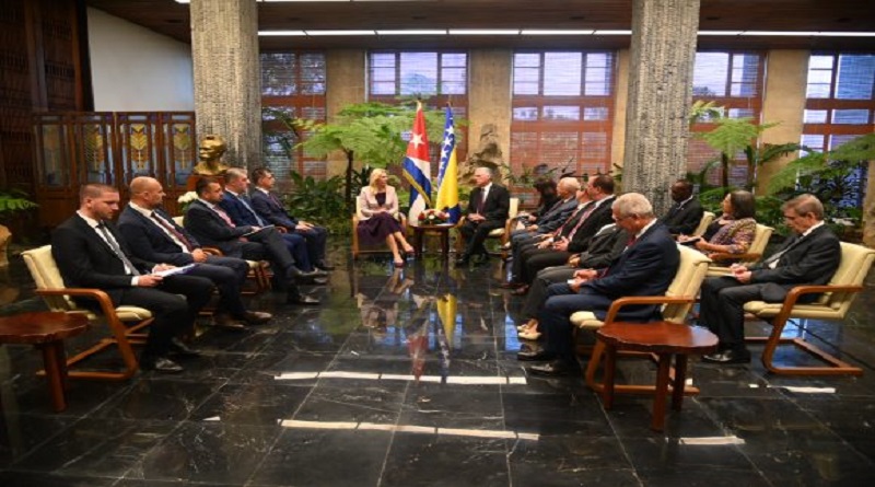 Díaz-Canel a la Presidenta de Bosnia y Herzegovina: Queremos que sientan que en Cuba tienen amigos