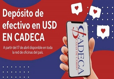 Cadeca informa sobre depósitos en efectivos en USD