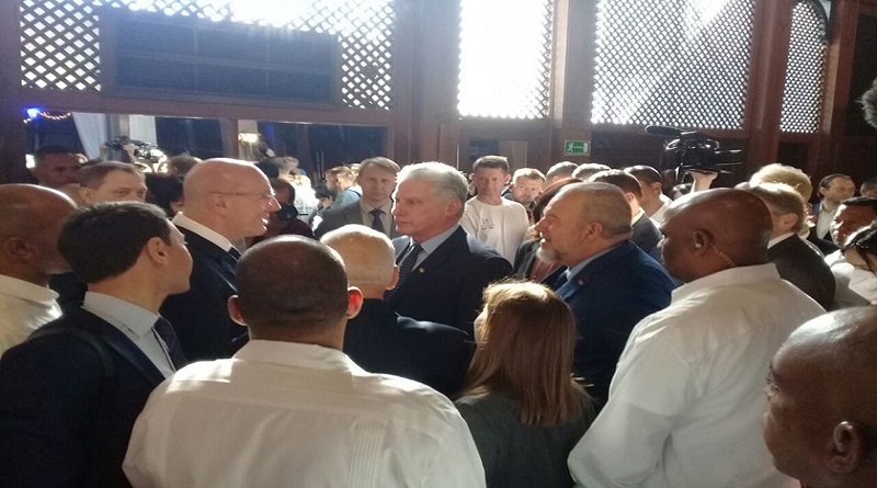 Asiste Díaz-Canel a clausura de foro empresarial Cuba-Rusia