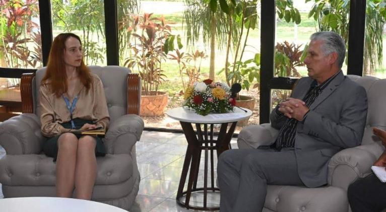 Presidente de Cuba recibió a relatora especial de ONU (+Fotos)