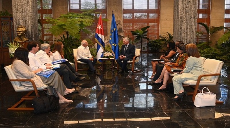 Díaz-Canel a Borrell: Esta visita marca un hito en las relaciones entre Cuba y la Unión Europea