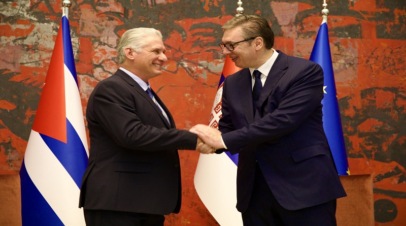 Presidentes de Cuba y Serbia reafirman su compromiso de fortalecer la amistad y cooperación entre ambos países