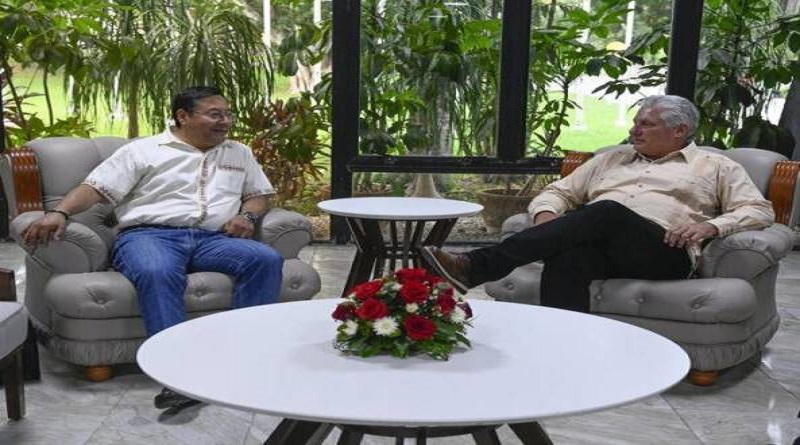 Sostienen conversaciones presidentes de Bolivia y Cuba