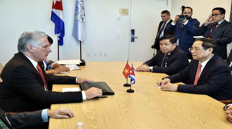 Presidente Díaz-Canel sostiene varios encuentros bilaterales en Naciones Unidas
