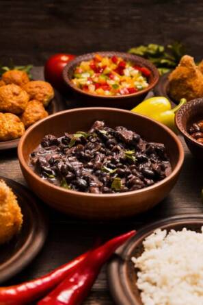 high angle assortment with delicious brazilian food 23 2148739185