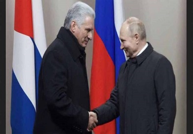 Presidente de Cuba felicita a Putin por cumpleaños