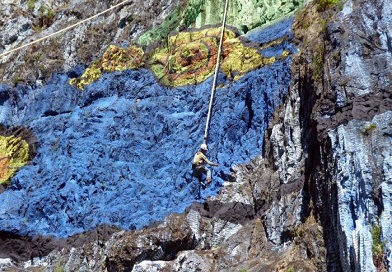 Restauran el Mural de la Prehistoria, el mayor fresco al aire libre del mundo