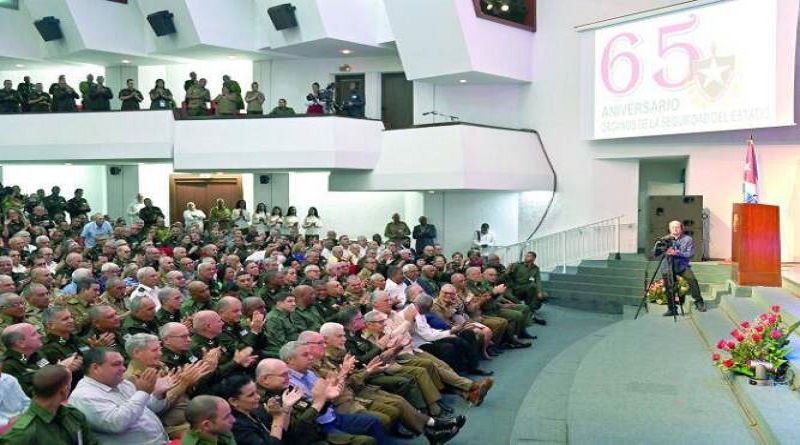 Presidieron Raúl y Díaz-Canel la conmemoración por el aniversario 65 de la creación de los Órganos de la Seguridad del Estado