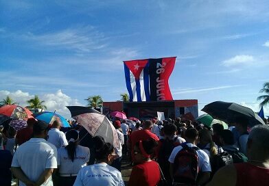 Acto de reafirmación revolucionaria en Caibarién
