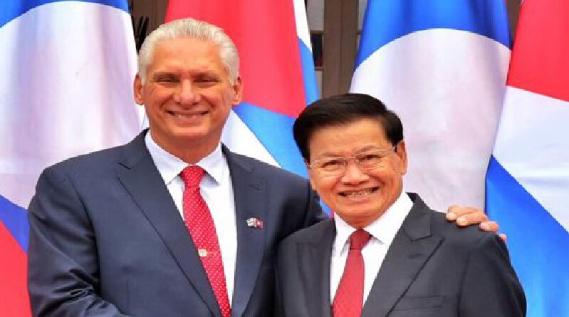 Felicita Díaz-Canel al Partido Popular Revolucionario Lao