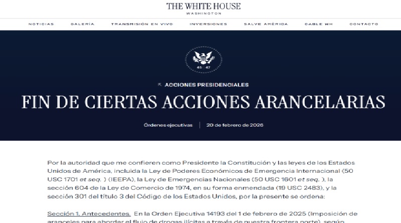 Trump firma revocación de determinados aranceles incluidos los de Orden Ejecutiva sobre Cuba