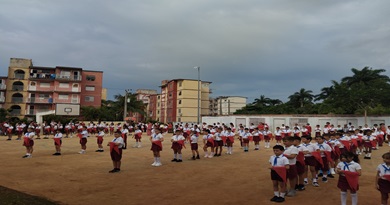 Realizan acto de cambio de pañoletas en Caibarién