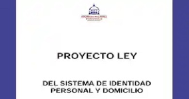 Publican proyecto de ley sobre identidad y domicilio
