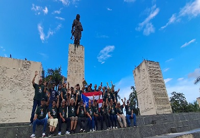 En Villa Clara, brigada de solidaridad con Cuba “Juan Rius Rivera”