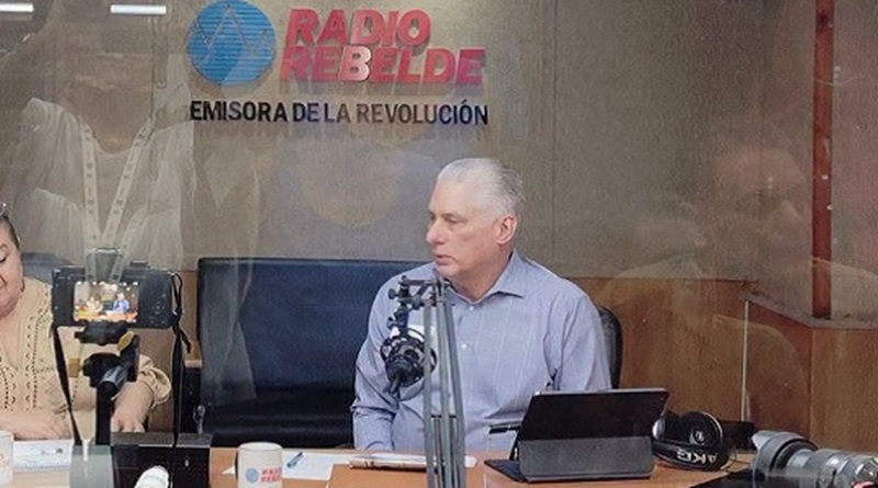 Díaz-Canel denuncia en la radio recrudecimiento del cerco energético